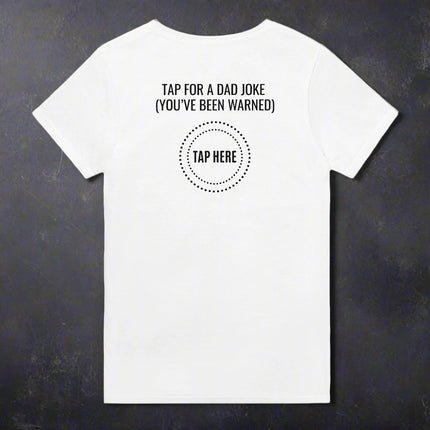 Tap For a Dad Joke Funny Cotton T-Shirt