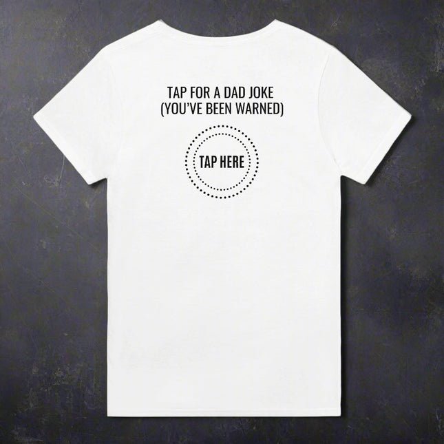 Tap For a Dad Joke Funny Cotton T-Shirt