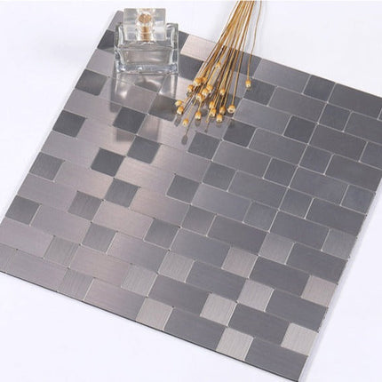 3D Metal Self Adhesive Brick Wall Stickers
