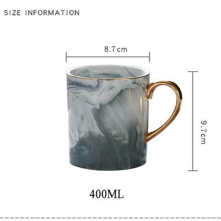 European Marble Porcelain Mug