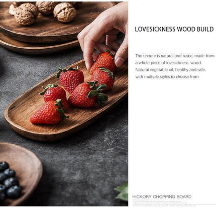 Irregular Natural Wood Plates