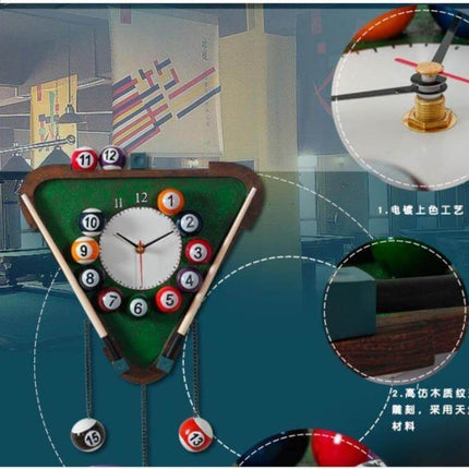 Modern Pool Wall Clock