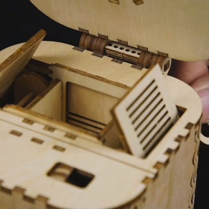 3D Wooden Puzzle Jewelry Storage Box