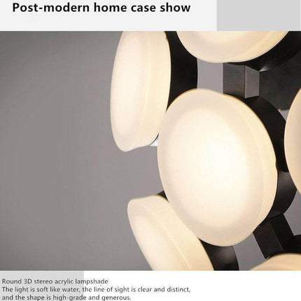 Postmodern LED Nordic Hanging Half Star Chandelier