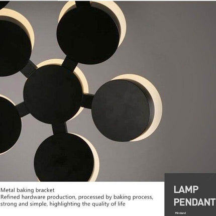 Postmodern LED Nordic Hanging Half Star Chandelier
