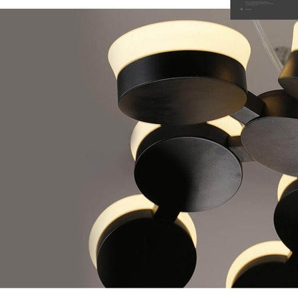 Postmodern LED Nordic Hanging Half Star Chandelier