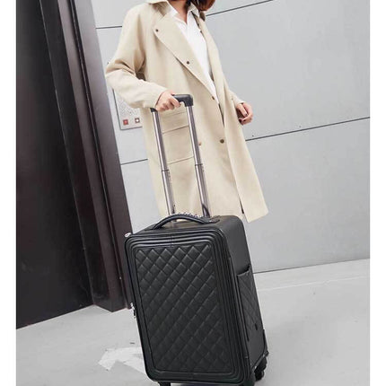 High Capacity Luxury Retro PU Leather Suitcases
