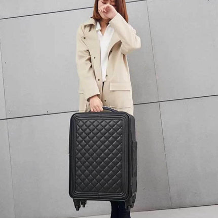 High Capacity Luxury Retro PU Leather Suitcases