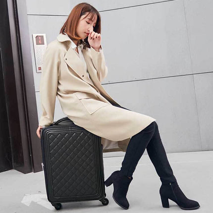 High Capacity Luxury Retro PU Leather Suitcases