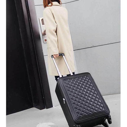 High Capacity Luxury Retro PU Leather Suitcases