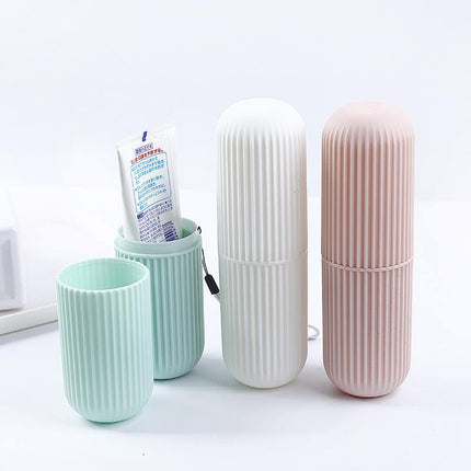 Pastel Portable Travel Toothbrush Case