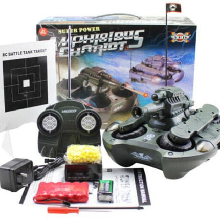 360 Rotatable Waterproof Remote Control Tank Boat