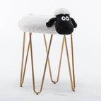 white sheep stool