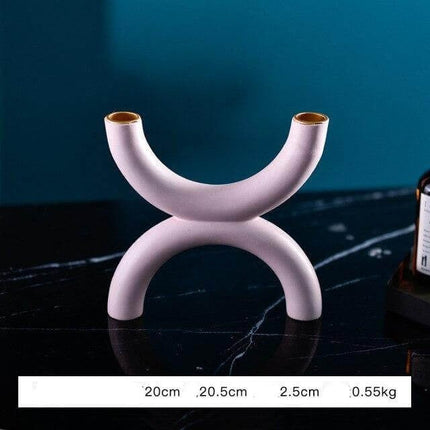 Colorful Abstract Candle Holder