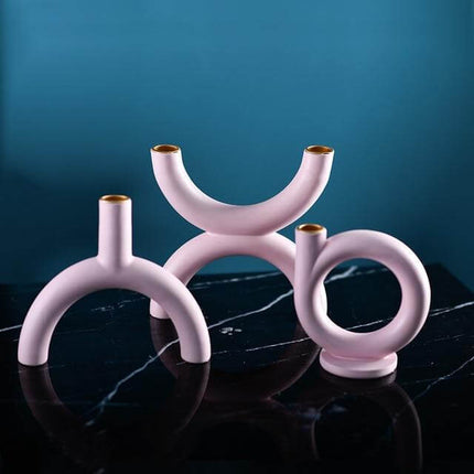 Colorful Abstract Candle Holder