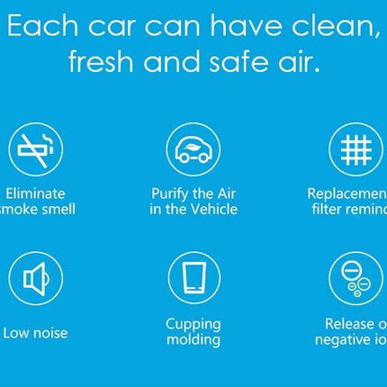 Portable Fresh Air Purifier with Smoke Odors Ionizer