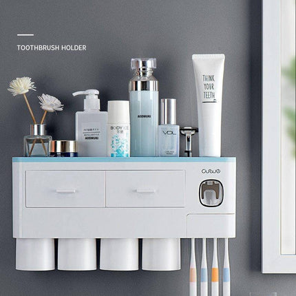 Wall-Mounted Magnetic Bathroom Organizer