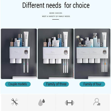 Wall-Mounted Magnetic Bathroom Organizer