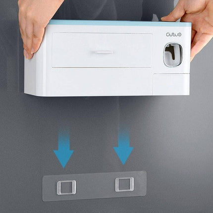 Wall-Mounted Magnetic Bathroom Organizer
