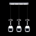 3 light Long Bar / Cold white / Siver