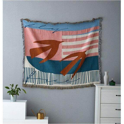 Nordic Geometric Throw Blankets