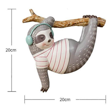 Sloth Animal Wall Hanging Sculpture