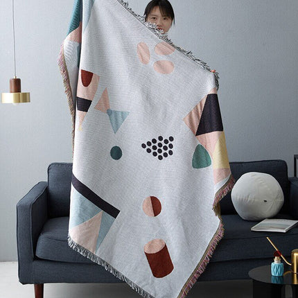Nordic Geometric Throw Blankets