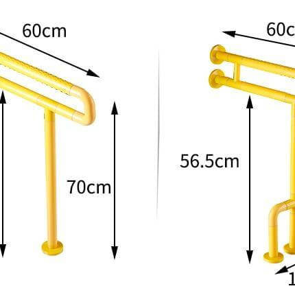 Stainless Steel Wall-Mounted Elderly Bathroom Handrail Safety Bar