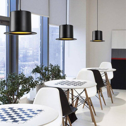 Modern Gentleman Hat Pendant Lamp