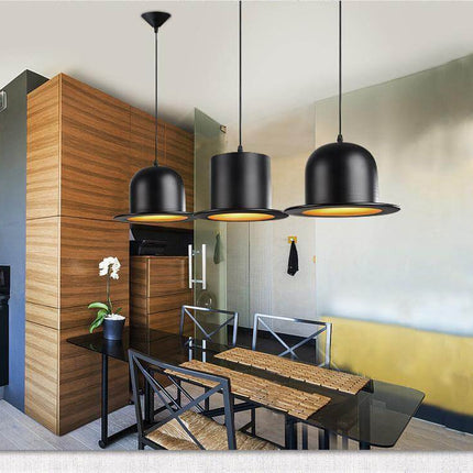 Modern Gentleman Hat Pendant Lamp