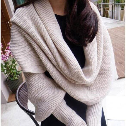 Scarf With Sleeves