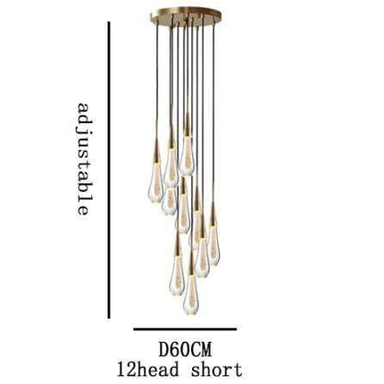 Melting Glass Crystal Luxury Pendant Lights