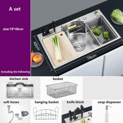 Stainless Steel Multifunctional Kitchen Sink
