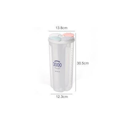 Kitchen Transparent Flower Sealed Storage Tank