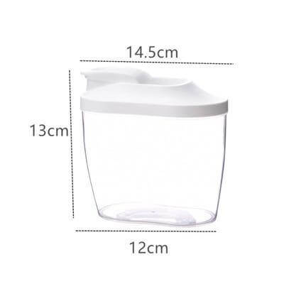 Kitchen Transparent Flower Sealed Storage Tank