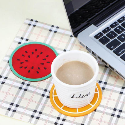 5pcs Silicon Custom Fruit Coasters