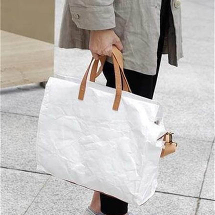 Women Kraft Paper Handbag and Shoulder Bag