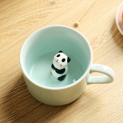 3D Creative Cartoon Animal Ceramic Mugs