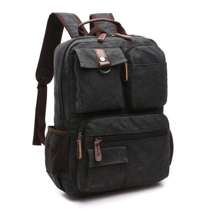 Korean Style Unisex Large Canvas Backpack