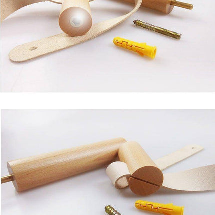 Simple Wooden Rolled Toilet Paper Holder