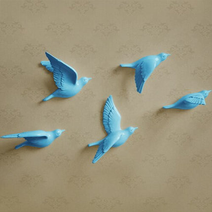 Free Flying Birds Resin Wall Decor