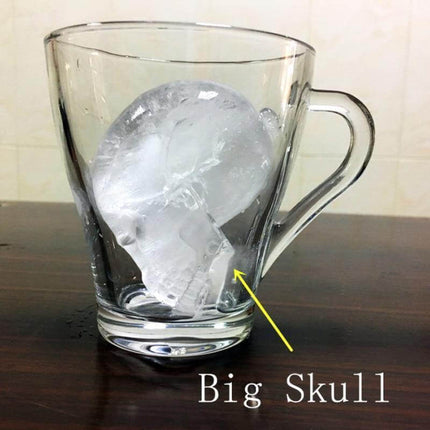 Big Skull Shape 3D Ice Cube Mold