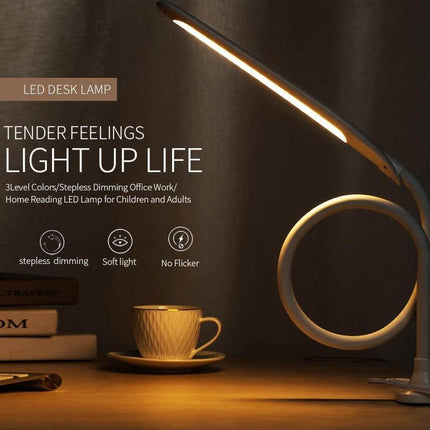 Gooseneck Dimmable Clip On Desk Lamp