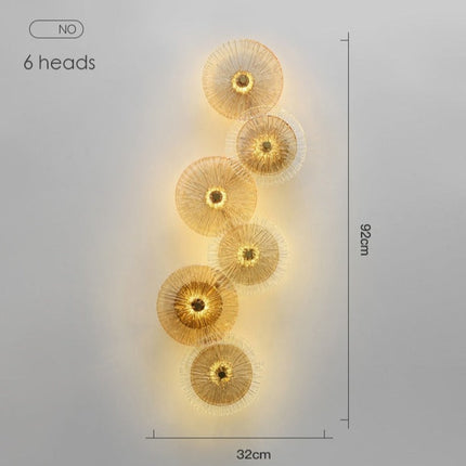 Elegant Postmodern Glass Stylish Wall Lamp