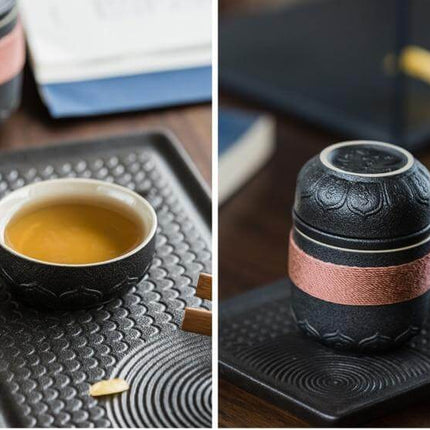 Portable Chinese Kung Fu Ceramic Tea Mug