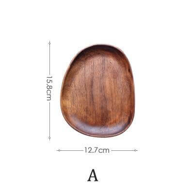 Irregular Natural Wood Plates