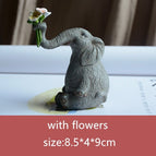 Elephant with Flower