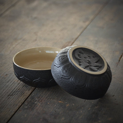 Elegant Ceramic Vintage Travel Teapot
