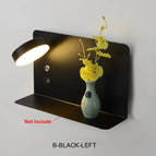 B-BLACK-LEFT / 7W  AC100-240V / 3 Colors Switchable