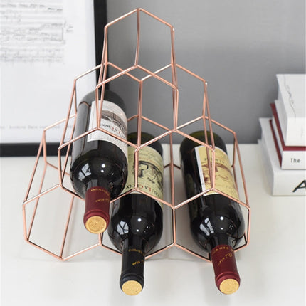 Nordic Style Geometric Wine Rack